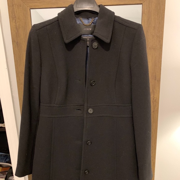 J.Crew Lady Day Coat, thinsulate, black, sz 4 - Picture 1 of 6